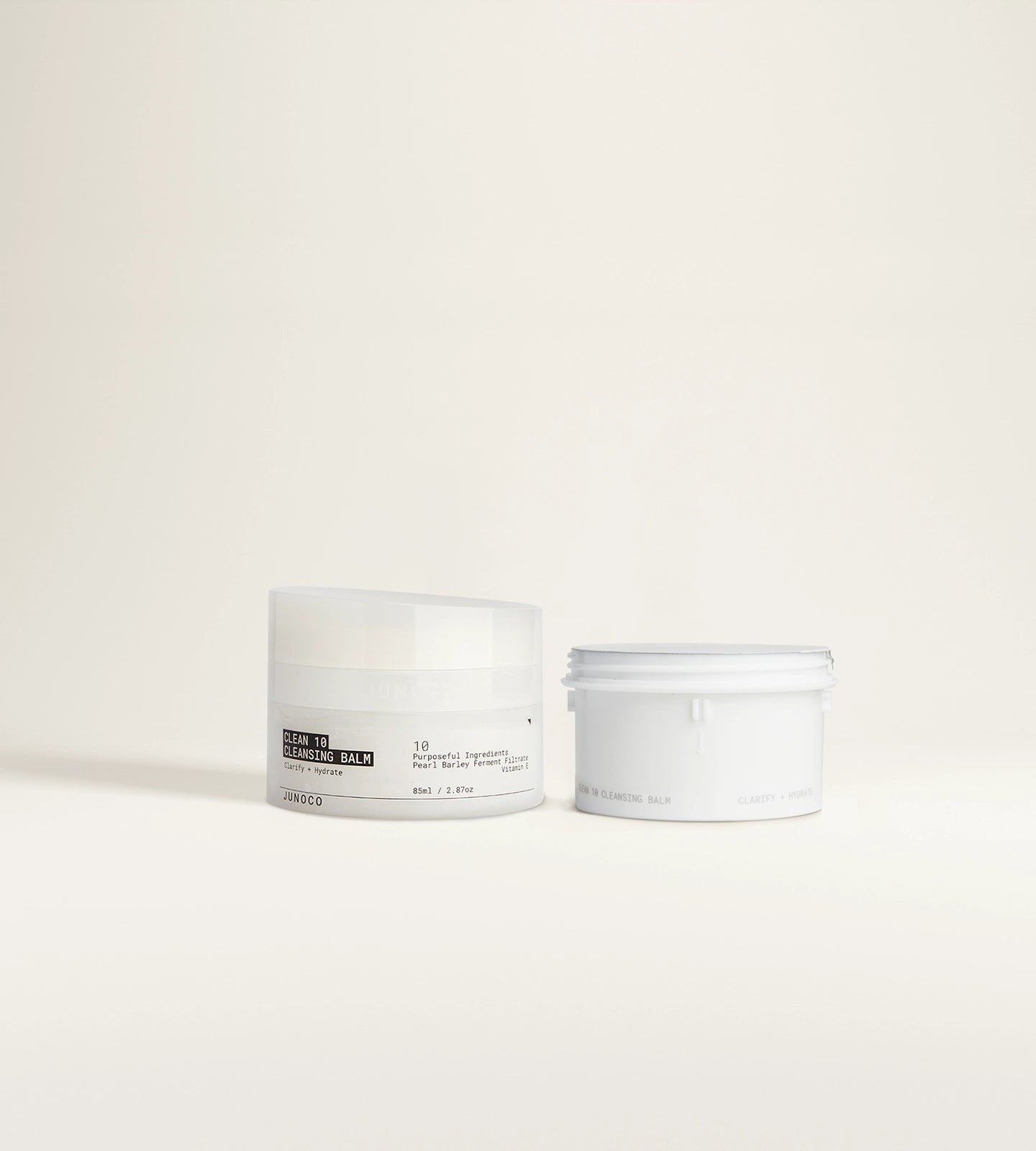 JUNOCO Jade Clean 10 Cleansing Balm 85ml Jar + Refill Pack