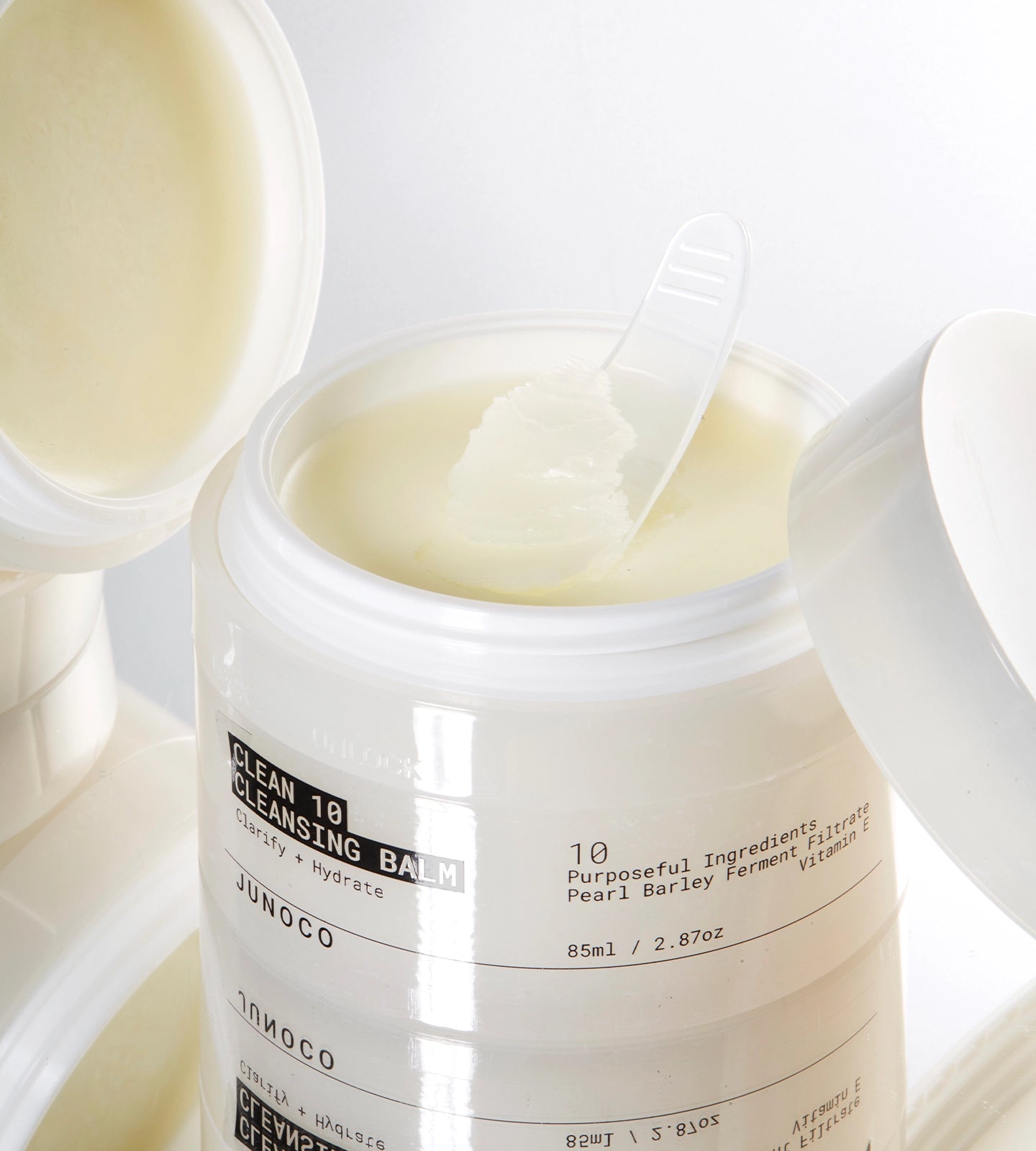 JUNOCO Jade Clean 10 Cleansing Balm 85ml Jar + Refill Pack